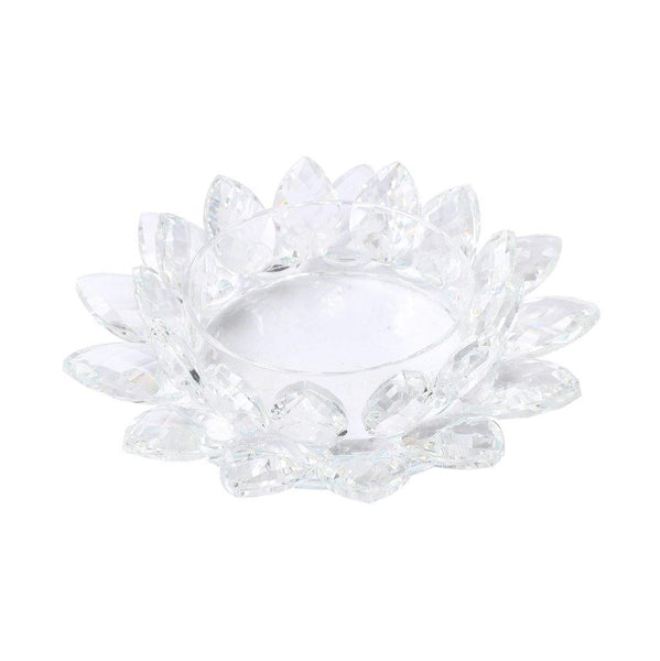 Home Decor Crystal Glass Lotus Flower 14 cm