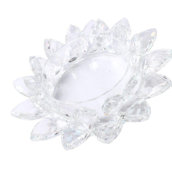 Home Decor Crystal Glass Lotus Flower 14 cm