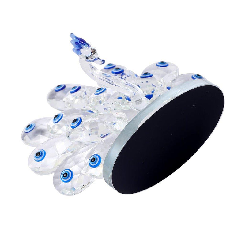 Home Decor Crystal Glass Peacock 11 cm