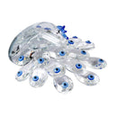 Home Decor Crystal Glass Peacock 11 cm