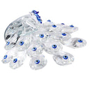 Home Decor Crystal Glass Peacock 18 cm