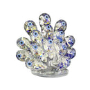 Home Decor Crystal Glass Peacock 14 cm