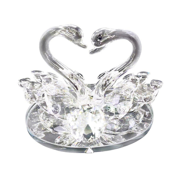 Home Decor Crystal Glass Swan 10*15 cm