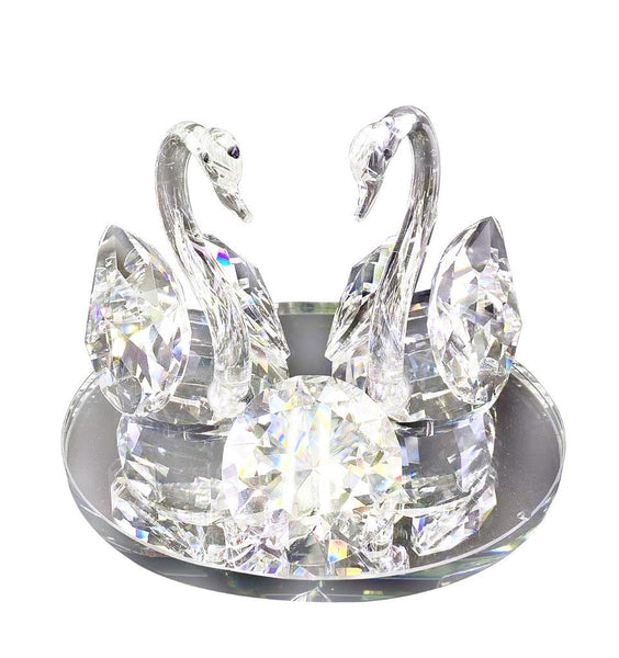 Home Decor Crystal Glass Swan 12.5*17.5 cm