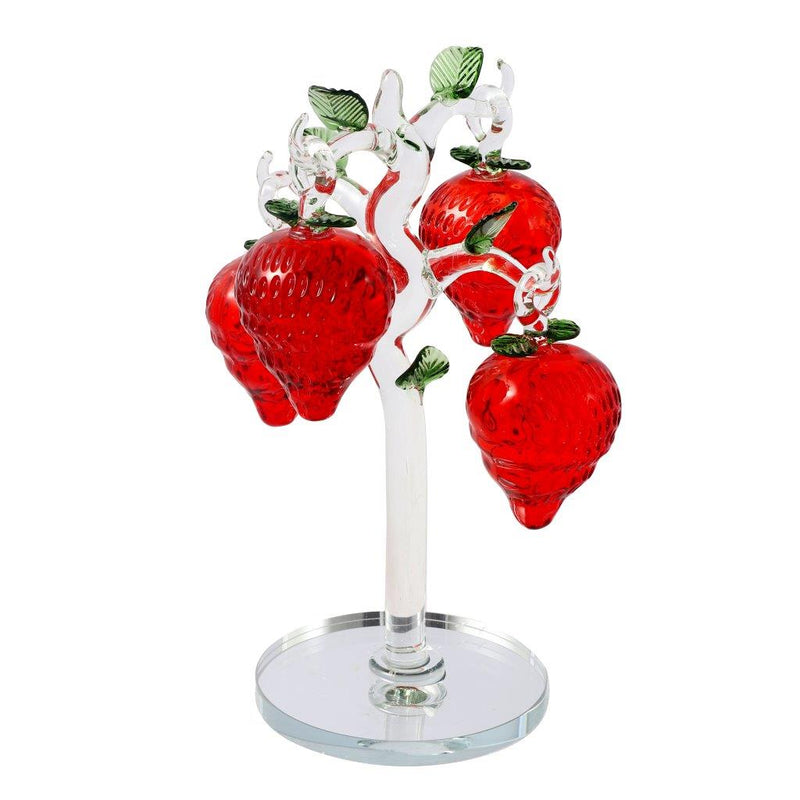 Home Decor Crystal Glass Fruit Tree 17.5 cm