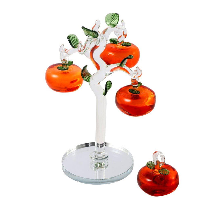Home Decor Crystal Glass Fruit Tree 17.5 cm