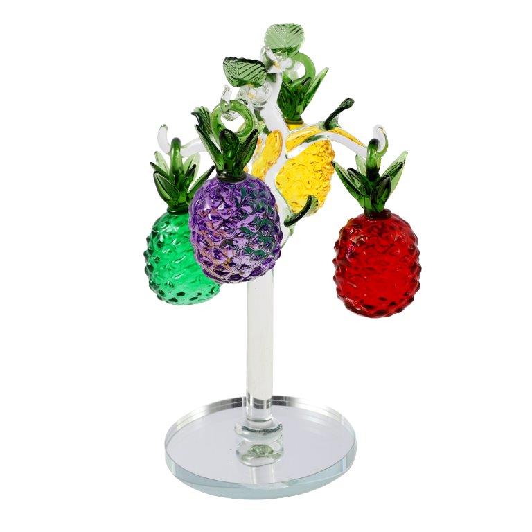 Home Decor Crystal Glass Fruit Tree
