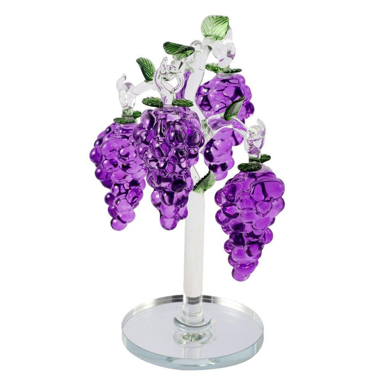 Home Decor Crystal Glass Grapes 18.5 cm