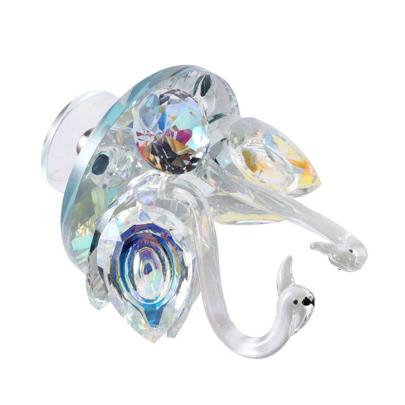 Home Decor Crystal Glass Swan 16.5 cm