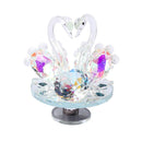 Home Decor Crystal Glass Swan 13.5 cm