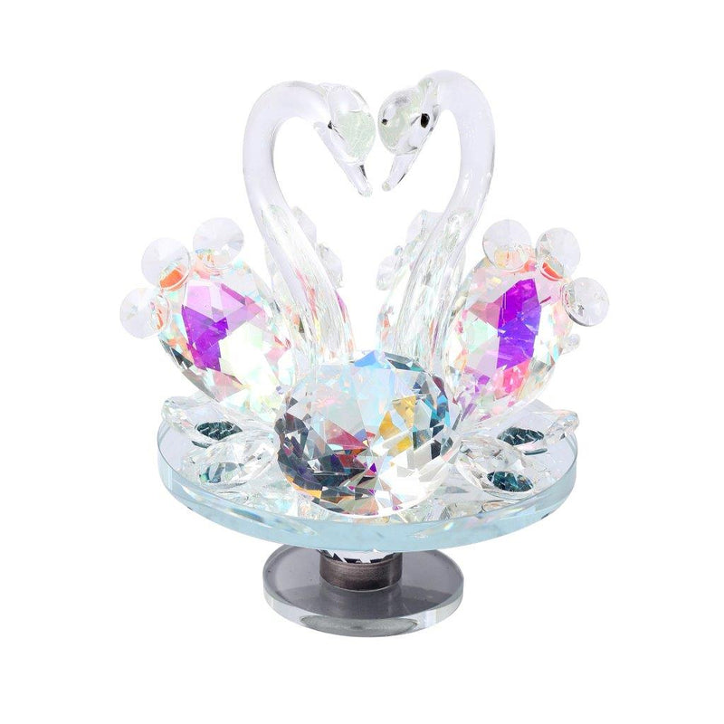 Home Decor Crystal Glass Swan 13.5 cm