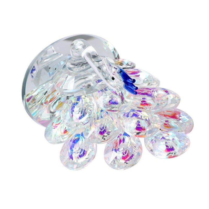 Home Decor Crystal Glass Peacock 14.5 cm