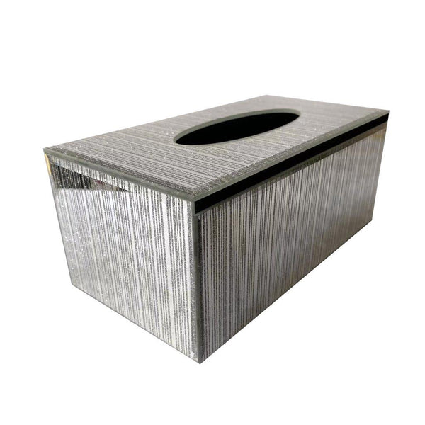 Crystal Glass Mirrored Deco Tissue Box 25*12*10 cm