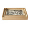 Abstract Deco Food Tray MDF Rectangle Serving Tray Set of 2 Pcs