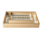 Abstract Deco Food Tray MDF Rectangle Serving Tray Set of 2 Pcs