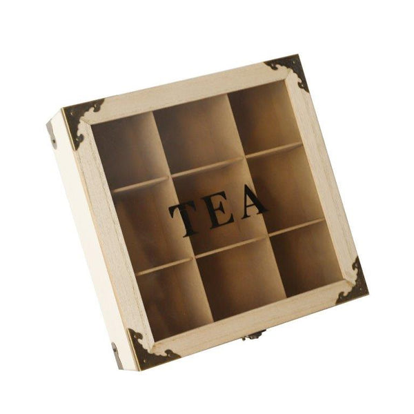 Premium Quality Abstract Design MDF Rectangular Tea Bag Storage Box