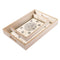 Abstract Deco Food Tray MDF Rectangle Serving Tray Set of 2 Pcs 34*24/40*30 cm
