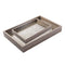 Abstract Deco Food Tray MDF Rectangle Serving Tray Set of 2 Pcs 34*23/39*29 cm