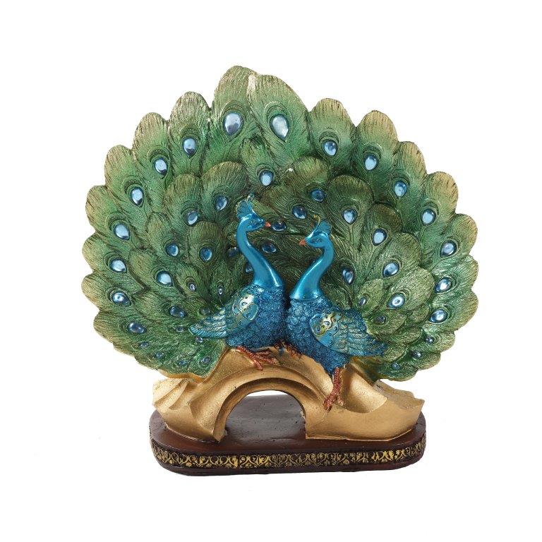 Peacock Statue Figurine Sculpture 31*30 cm
