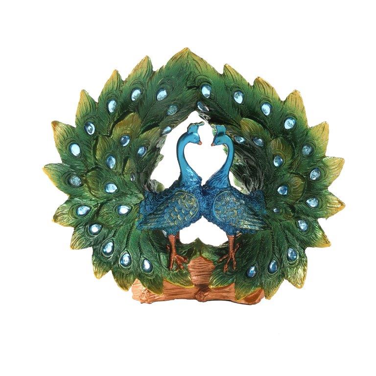 Peacock Statue Figurine Sculpture 25*27 cm