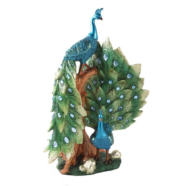 Peacock Statue Figurine Sculpture 25*40 cm
