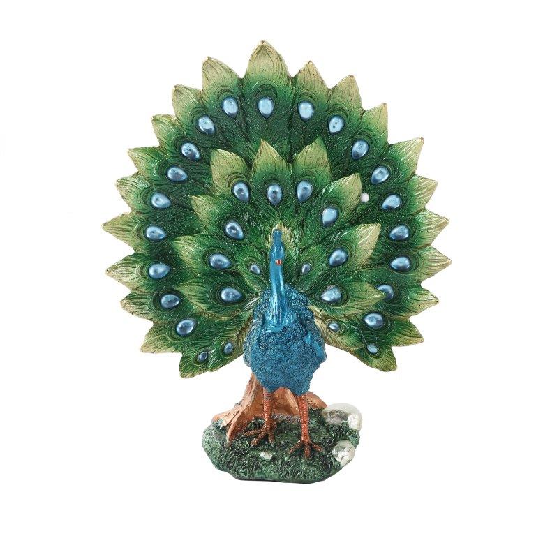 Peacock Statue Figurine Sculpture 20*25 cm