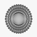 Decorative Black Abstract Wall Mirror 61 cm