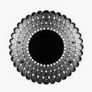 Decorative Black Abstract Wall Mirror 61 cm