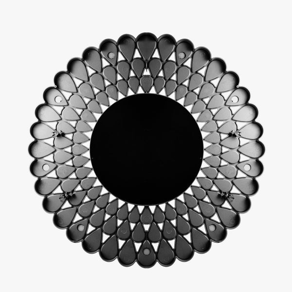 Decorative Black Abstract Wall Mirror 61 cm