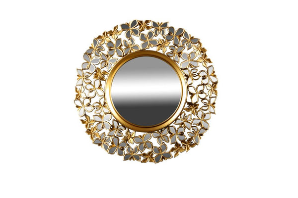 Decorative Gold Abstract Wall Mirror 61 cm