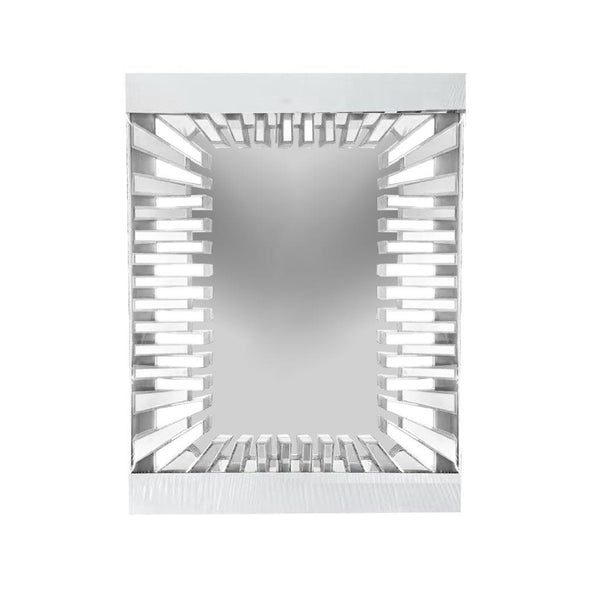 Decorative Silver Abstract Wall Mirror 57*74 cm