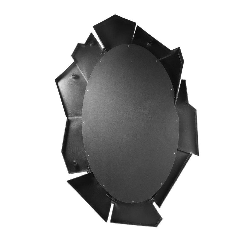Decorative Abstract Design Mosaic Shape Black Frame Wall Mirror 60*88 cm