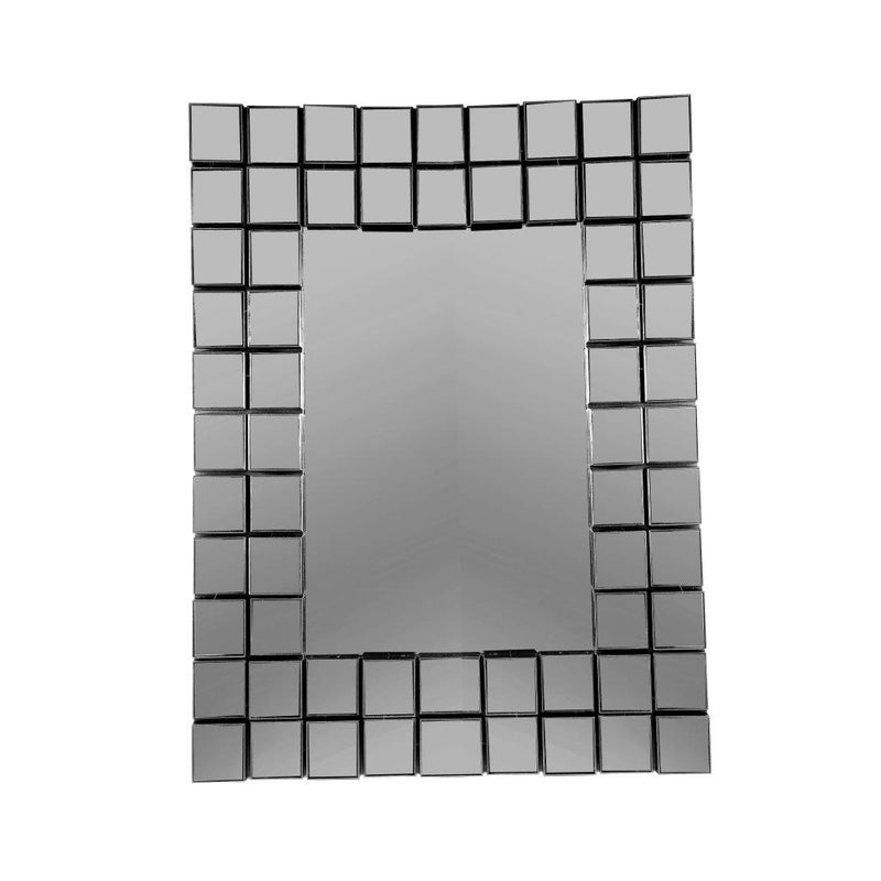 Decorative Abstract Design Rectangle Black Frame Wall Mirror 60*80 cm