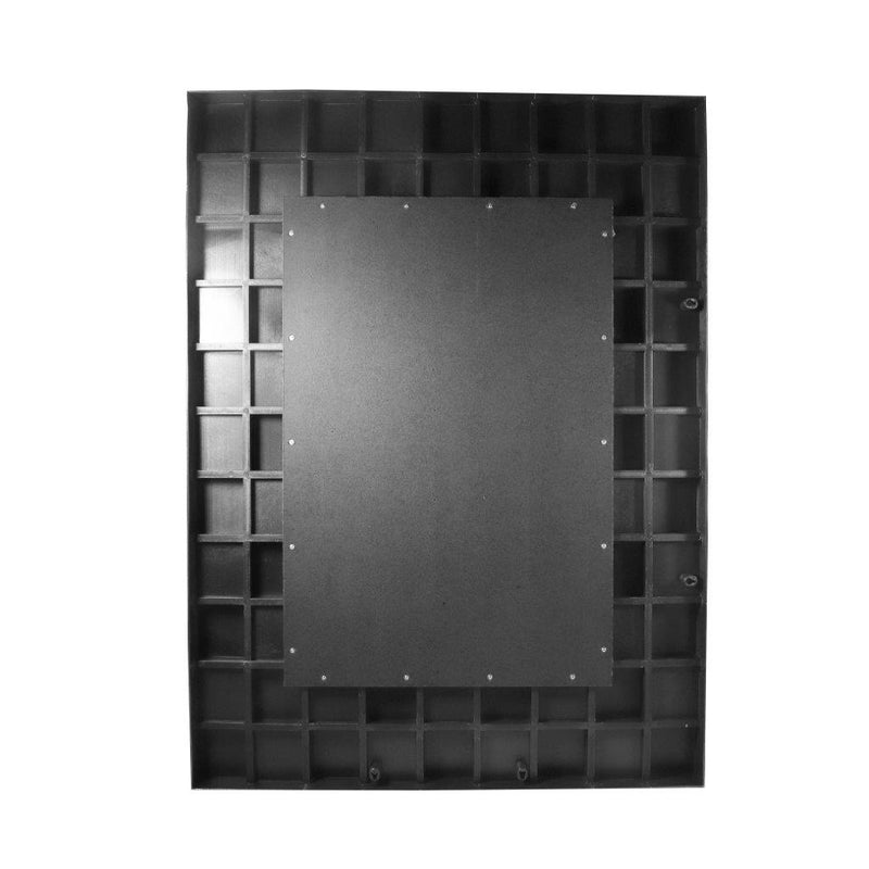 Decorative Abstract Design Rectangle Black Frame Wall Mirror 60*80 cm