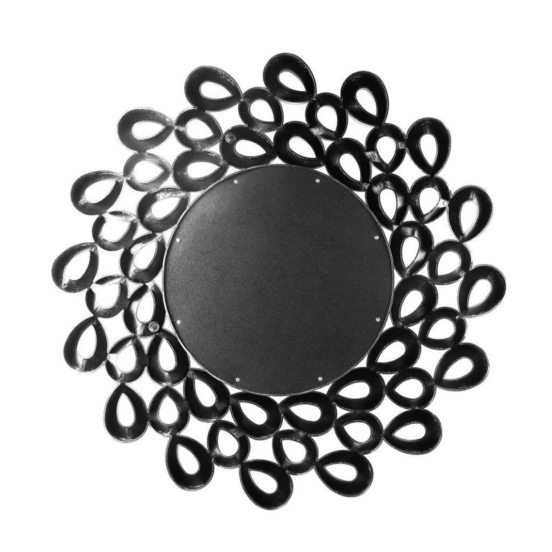 Decorative Black Abstract Wall Mirror 62*62 cm