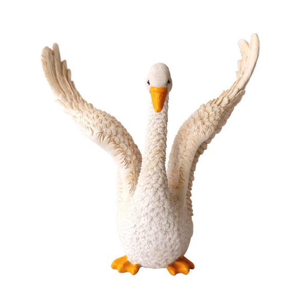 Sculpture Statue Resin Figurine Swan 18*21*21 cm