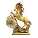 Sculpture Statue Resin Horse Clock 41*36 cm