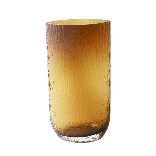 Home Decor Tabletop Fluorescent Color Glass Vase Abstract Shape**
