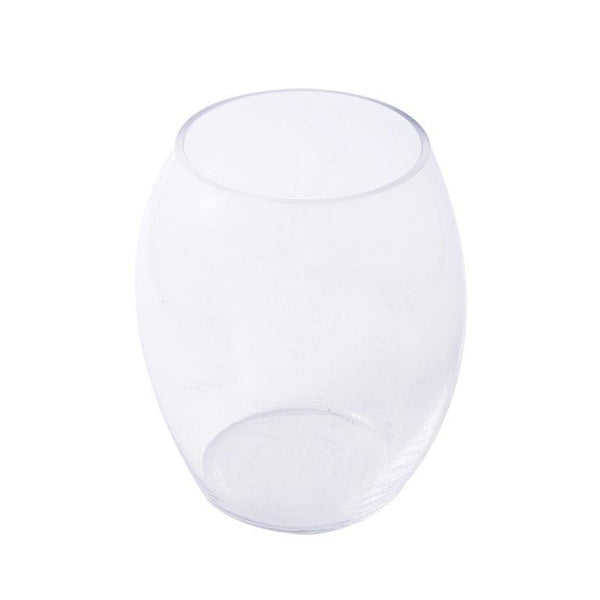 Home Decor Tabletop Fluorescent Color Glass Vase Abstract Shape**