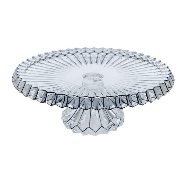 Crystal Glass Round Footed Cake Stand