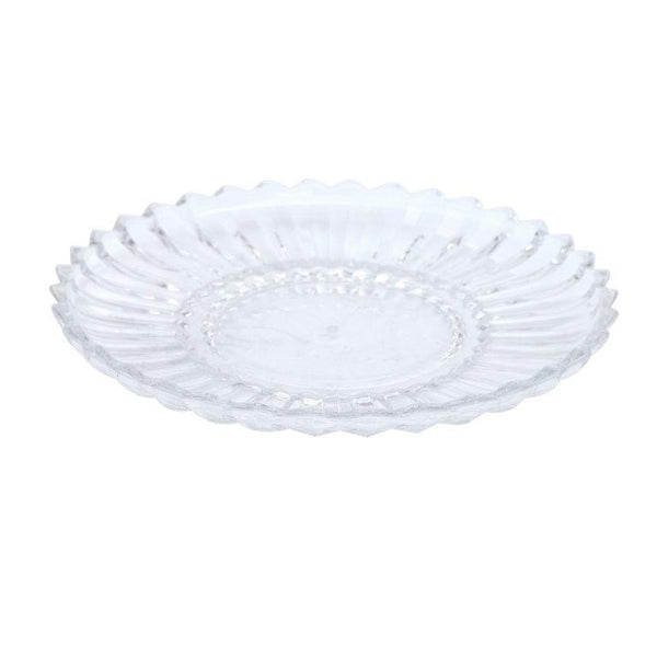 Crystal Glass Round 2 Tier Cake Stand