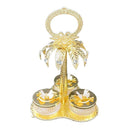 Deco Metal Fruit and Appetizer Jar Set with Deco Stand