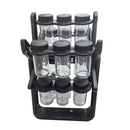 Spice Jar and Seasoning Jar Set of 16 Pcs with Stand 9.5*4/27*32 cm **