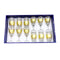 Moroccan Design Gold Drinking Glass Tunblers Set of 12 Pcs 6.5*12/7.5*15 cm