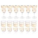 Moroccan Drinking Glass Tunblers Set/12 Pcs 6.5*12/7.5*15 cm