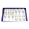 Moroccan Design White Drinking Glass Tunblers Set of 12 Pcs 6.5*12/7.5*15 cm