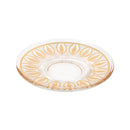 Moroccan Design Glass Tea Cups and Saucer Set of 24 Pcs 11/6*5/6.5*9 cm