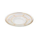 Moroccan Design Gold Drinking Glass Tea Cups and Saucer Set of 36 Pcs 11/6*5/6.5*9 cm **