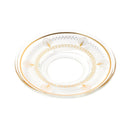 Moroccan Design Gold Drinking Glass Tea Cups and Saucer Set of 36 Pcs 11/6*5/6.5*9 cm **