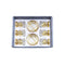 Moroccan Design Gold Drinking Glass Tea Cups and Saucer Set of 6 Pcs 11/5.5*8 cm **